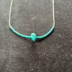 Elegant Turquoise and Silver Beaded Necklace